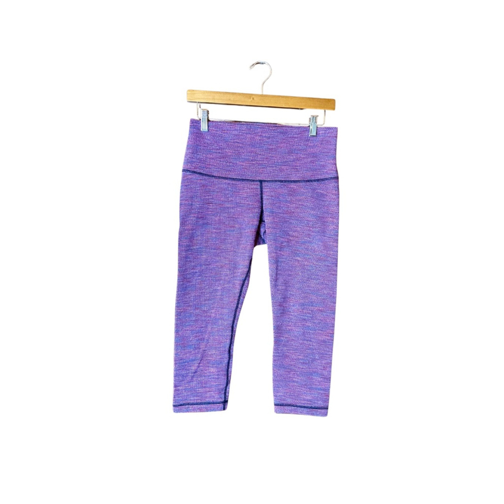 Lululemon Likely a 6 Wunder Under Crop II High Rise in Diamond Jacquard